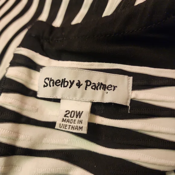 Shelby & Palmer sleeveless fit-and-flare dress Whimsygoth Rockabilly Punk B&W ❥❥ - Picture 9 of 11